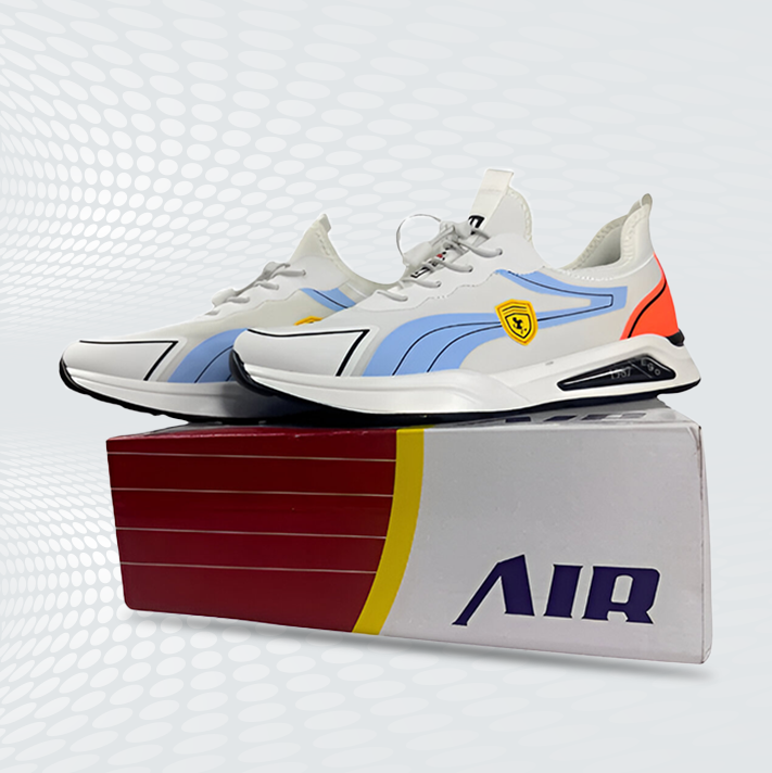 Men's Bolf Sneakers - Off-White Premium Imported Shoes with Logo