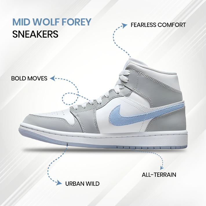 Mid Wolf Grey Sneakers