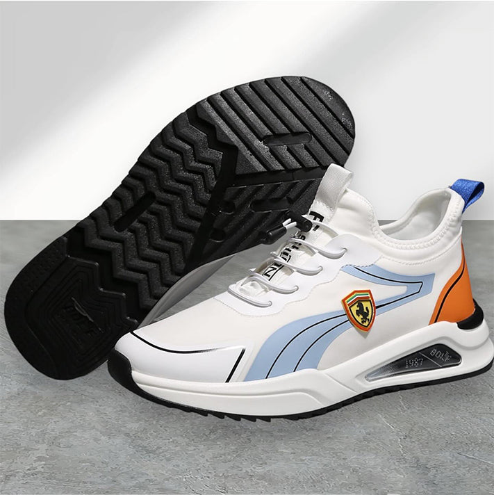 Men's Bolf Sneakers - Off-White Premium Imported Shoes with Logo