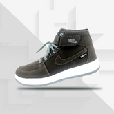 Men's PRO Style High Top Ankle AirForce 1 Laser Sneakers - Black High Tops for Men and Boys Urban Tread