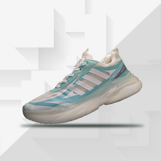 Nike AIR Men's Sneakers - Off-White with Aqua Accents - Ultimate Comfort and Style