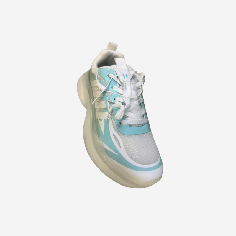 Nike AIR Men's Sneakers - Off-White with Aqua Accents - Ultimate Comfort and Style