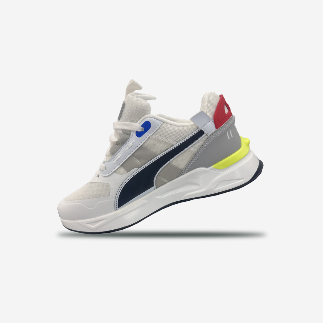 Puma Men's Mirage Sport Tech Sneakers - White Multi-Color Accents - Premium Comfort and Style