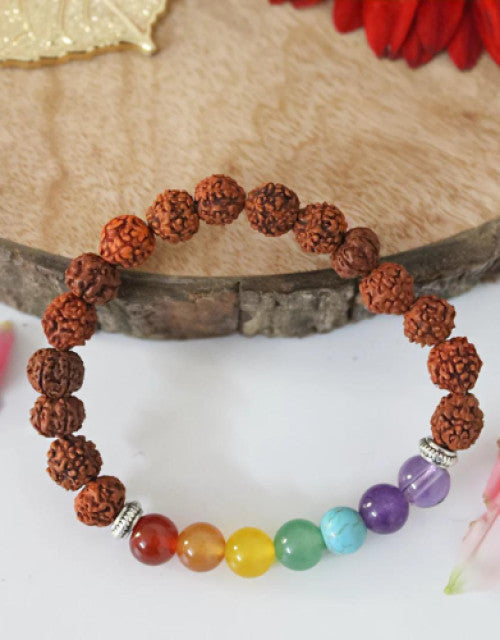 7 Chakra Rudraksha Bracelet