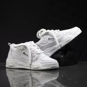 OGIY Retro High Premium Walking Shoes for Men - White Sneakers for Men and Boys