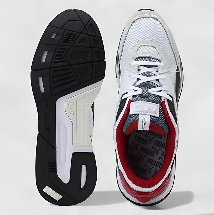 Puma Men's Mirage Sport Tech Sneakers - White Multi-Color Accents - Premium Comfort and Style