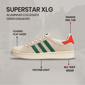 Superstar XLG 'Aluminium Collegiate Green' Sneakers