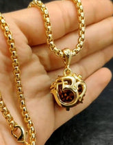 Om Rudraksha Pendant With Chain Dropdash