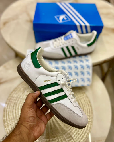 Adidas Samba OG Cloud White Green – Men’s Casual Shoes