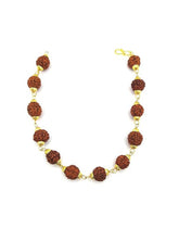 Golden cap Original & Stylish 5 Mukhi 5 Face Rudraksha bracelet for Men and Women