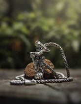 Hanuman pendant With Silver Chain